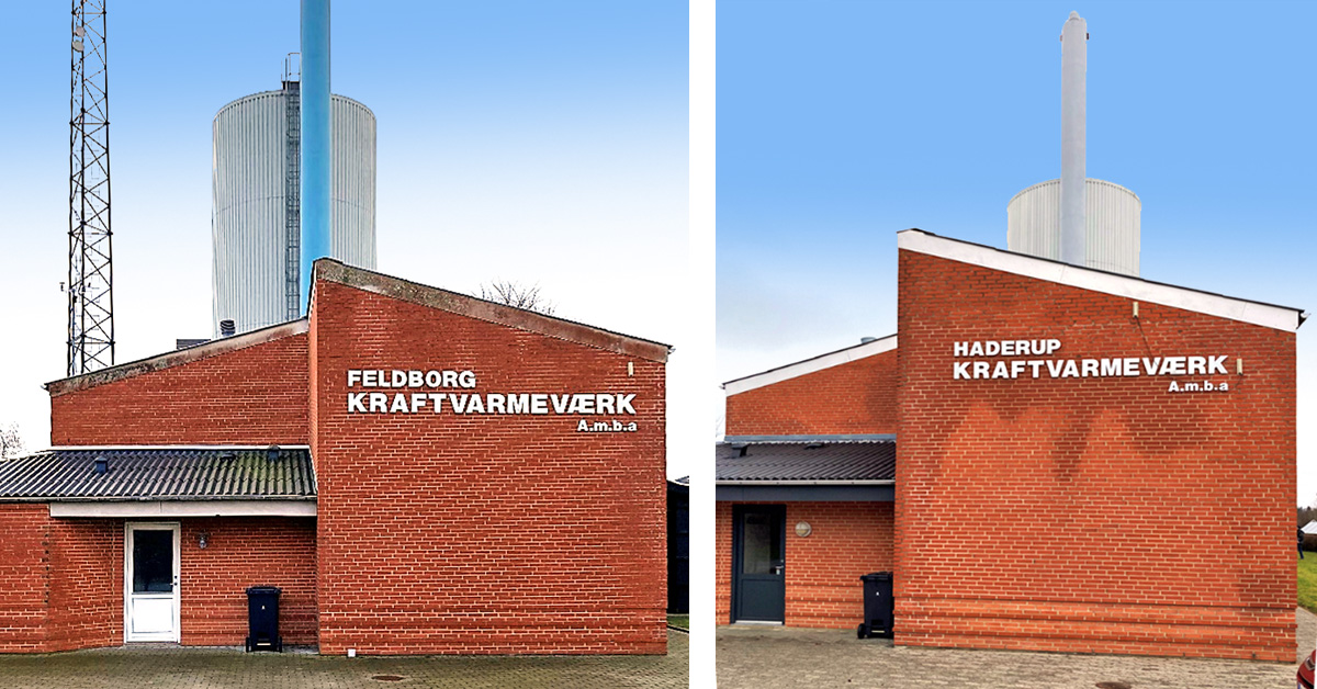 Varmepumpeanlæg erstatter gasdrevne motoranlæg hos Feldborg Kraftvarmeværk og Haderup Kraftvarmeværk